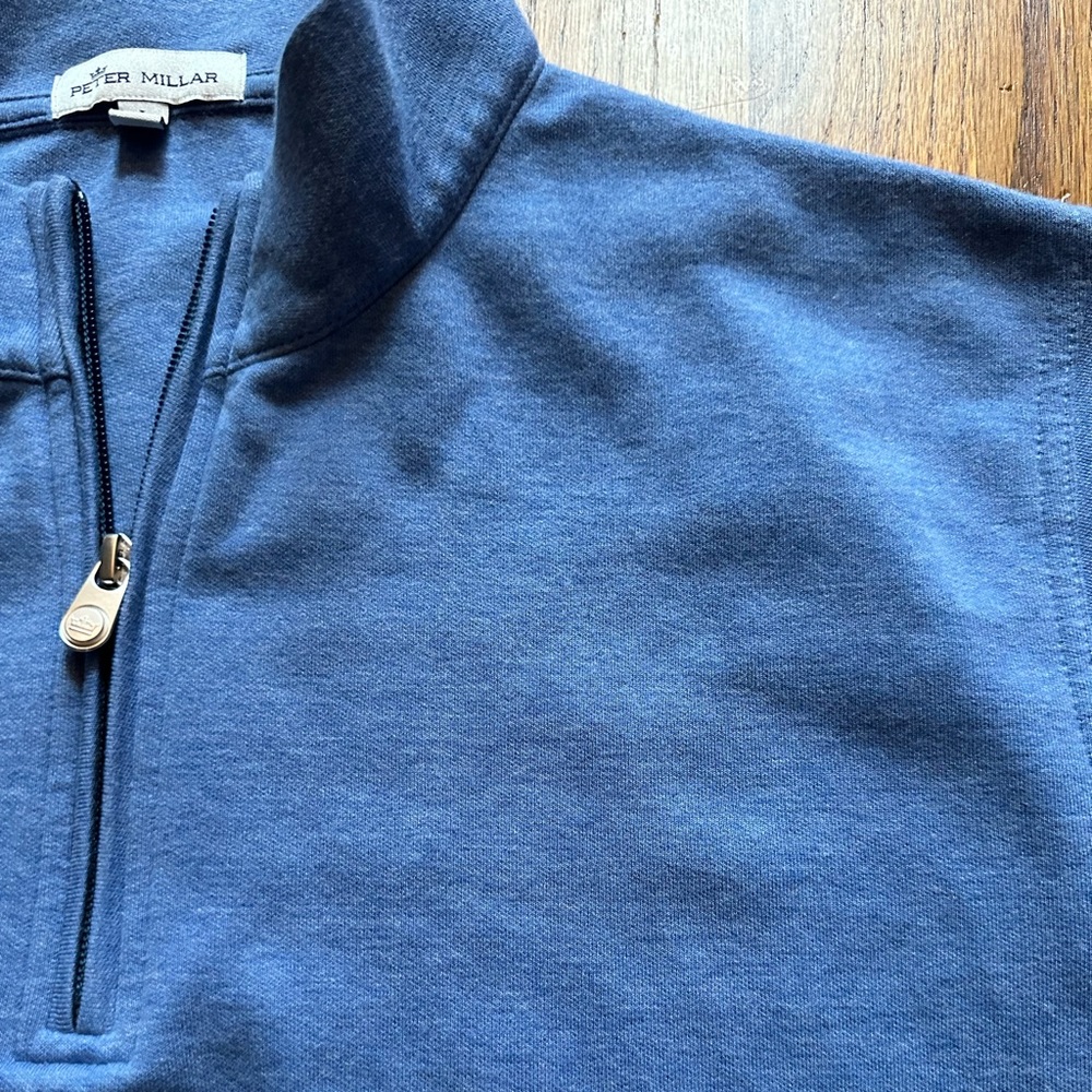 Peter Millar Half Zip Men’s Crown Pullover, Marit… - image 4